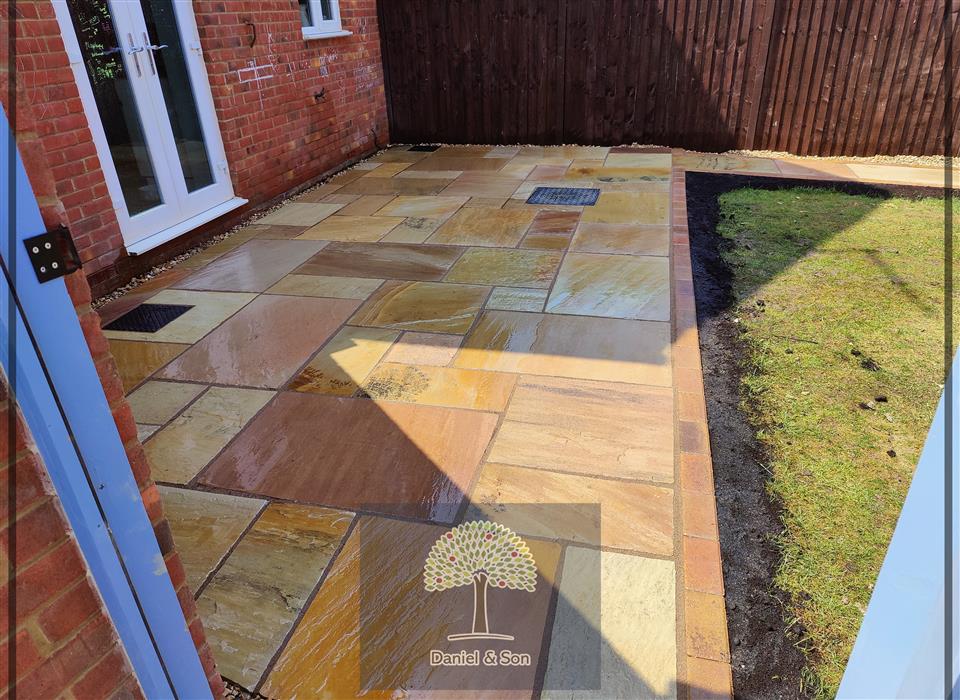 Patio and block paving edging 